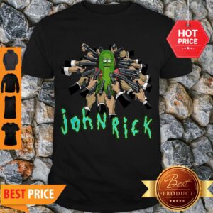 Awesome John Wick And Pickle Rick Shirt