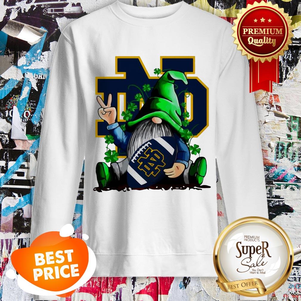 Gnomes Hug Notre Dame Fighting Irish Logo St. Patrick’s Day Shirt