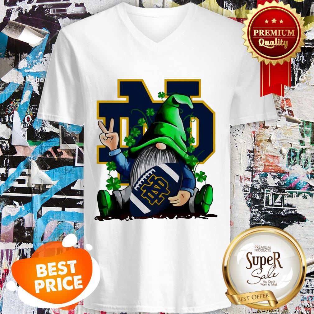 Gnomes Hug Notre Dame Fighting Irish Logo St. Patrick’s Day Shirt