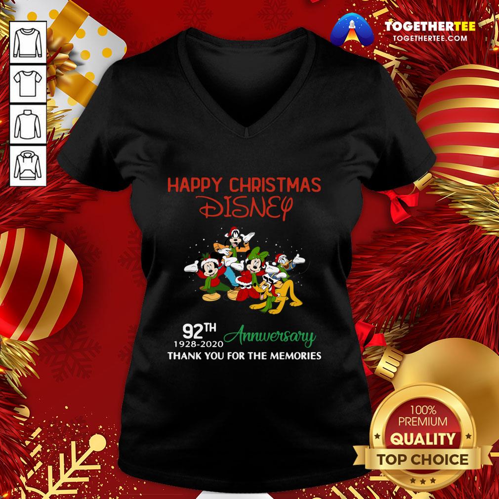 Good Christmas Disney 92th Anniversary Thank You For The Memories Shirt