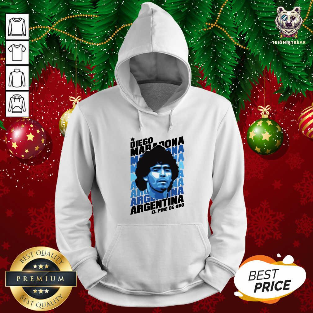 Good Diego Maradona Argentina El Pibe De Oro Shirt