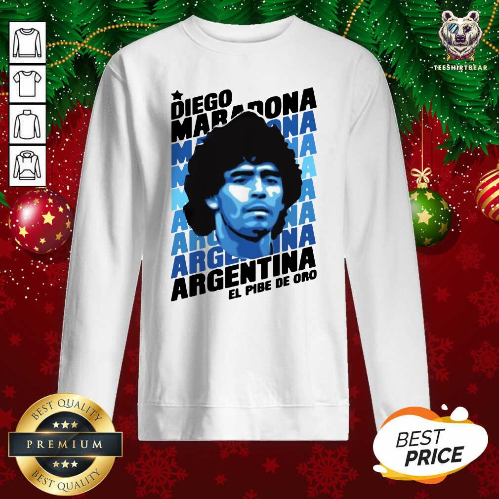 Good Diego Maradona Argentina El Pibe De Oro Shirt