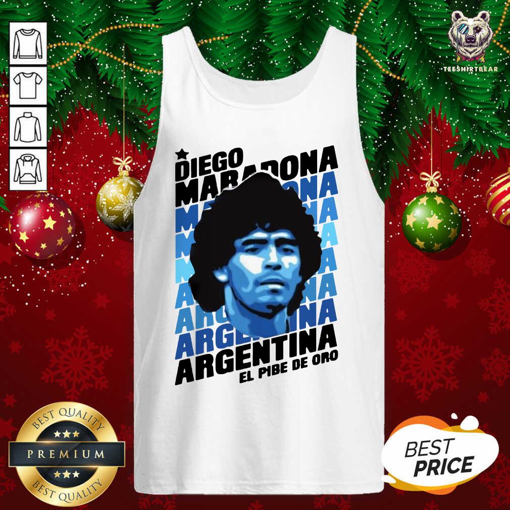 Good Diego Maradona Argentina El Pibe De Oro Shirt