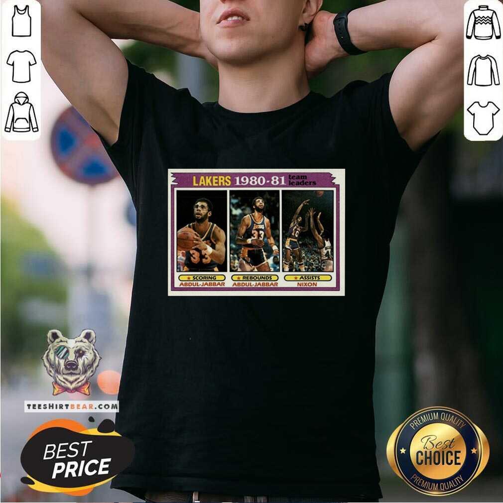 Good Kareem Abdul Jabbar 1981 82 Tops 55 Lakers Shirt