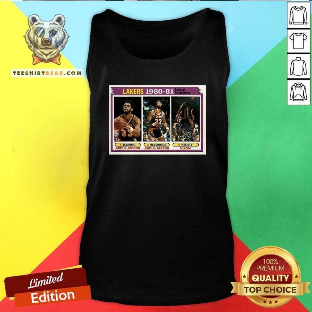 Good Kareem Abdul Jabbar 1981 82 Tops 55 Lakers Shirt