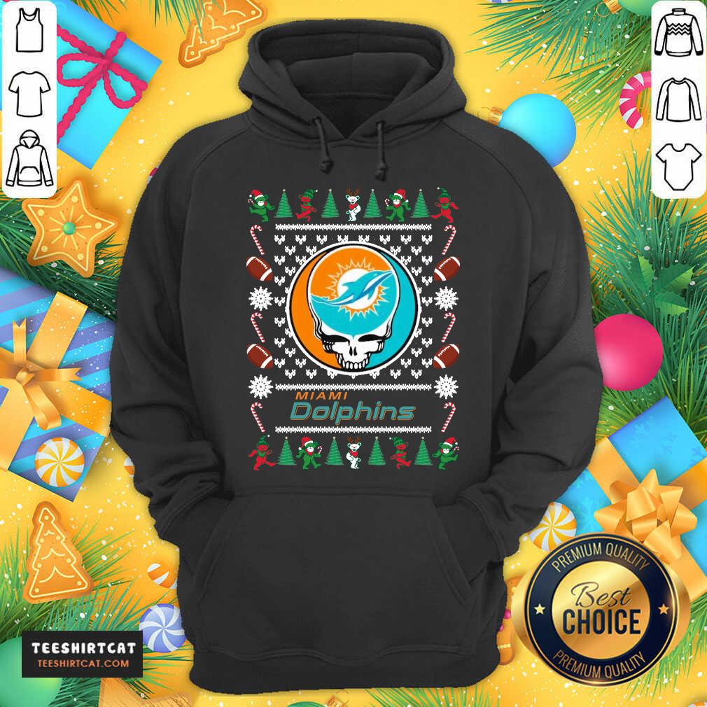 Good Miami Dolphins Grateful Dead Ugly Christmas Sweater Shirt