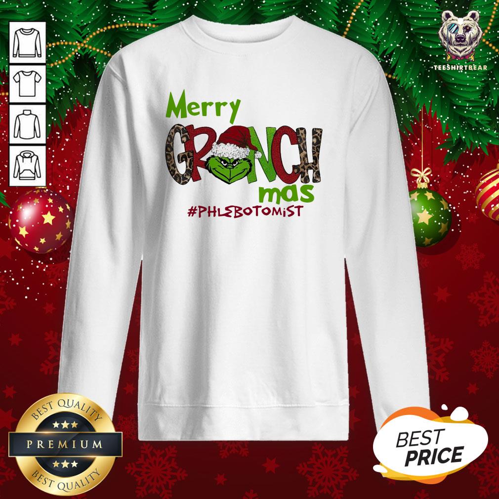 Good Premium Merry Grinchmas #phlebotomist Christmas Shirt