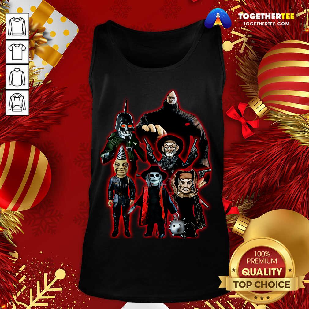 Good Puppet Master Horror Movie 80s Blade Pin Head Torch Jester Drill Shirt
