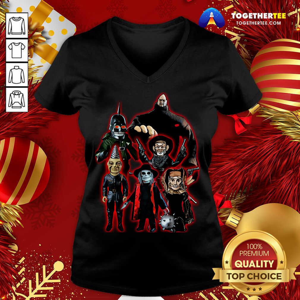 Good Puppet Master Horror Movie 80s Blade Pin Head Torch Jester Drill Shirt