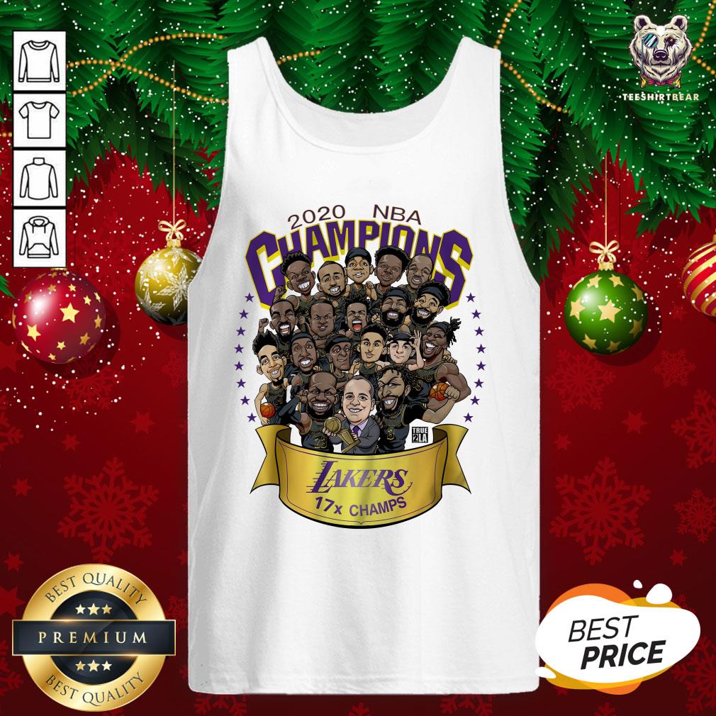 Great 2020 NBA Champions Los Angeles Lakers 17 Champs Cartoon Shirt
