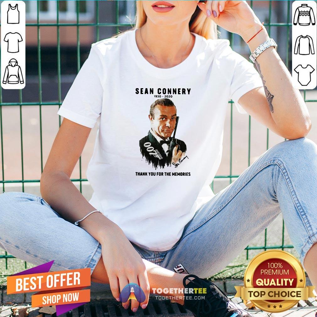 Great Sean Connery 007 1930 2020 Signature Thank You For The Memories Shirt