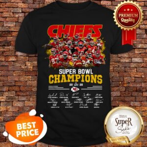 Kansas City Chiefs Super Bowl Champions LIV 2020 Signatures Shirt