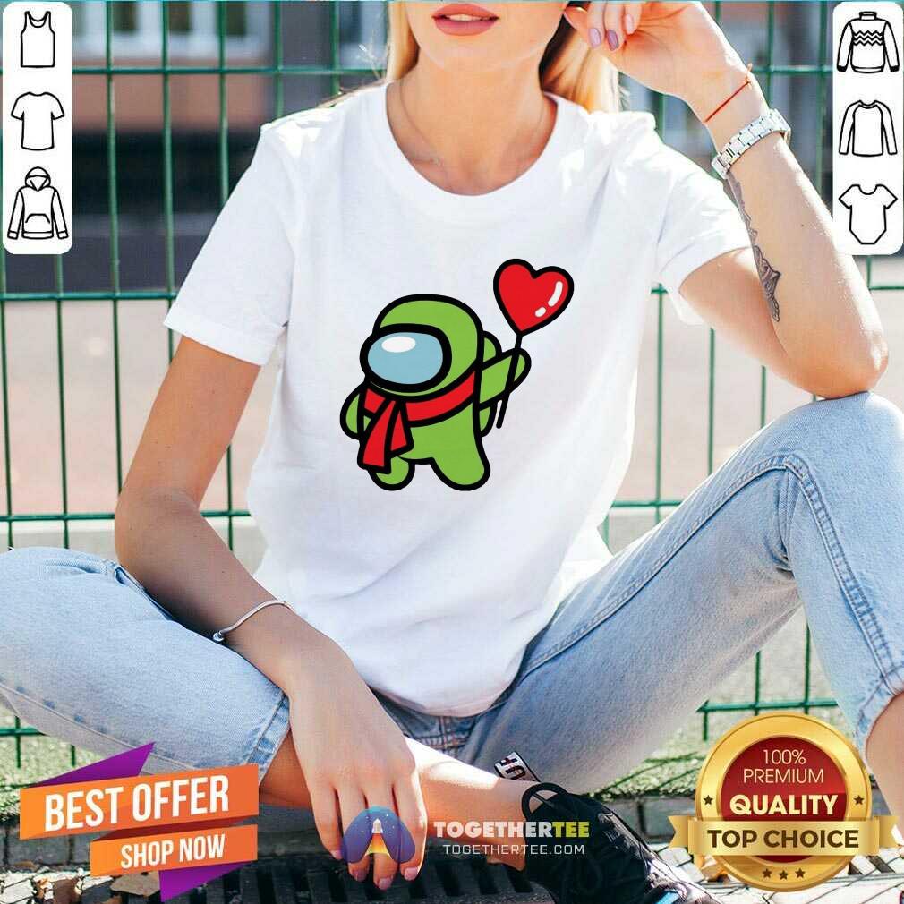 Happy Among Us Heart 2021 Valentine Shirt
