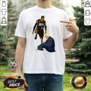 Original Allen Iverson Steps Over Donald Trump Funny Shirt