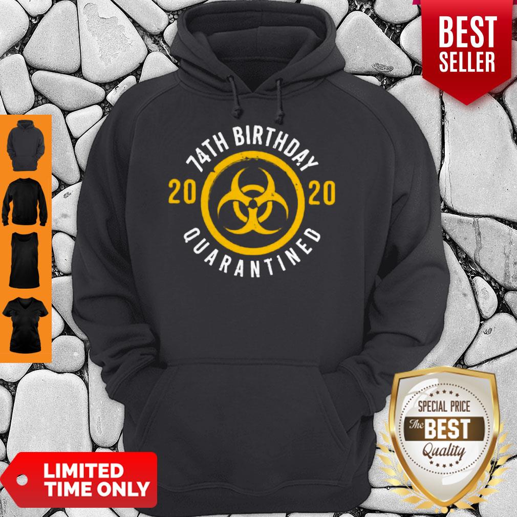 Biological Hazard 74th Birthday 2020 Quarantined Coronavirus Shirt