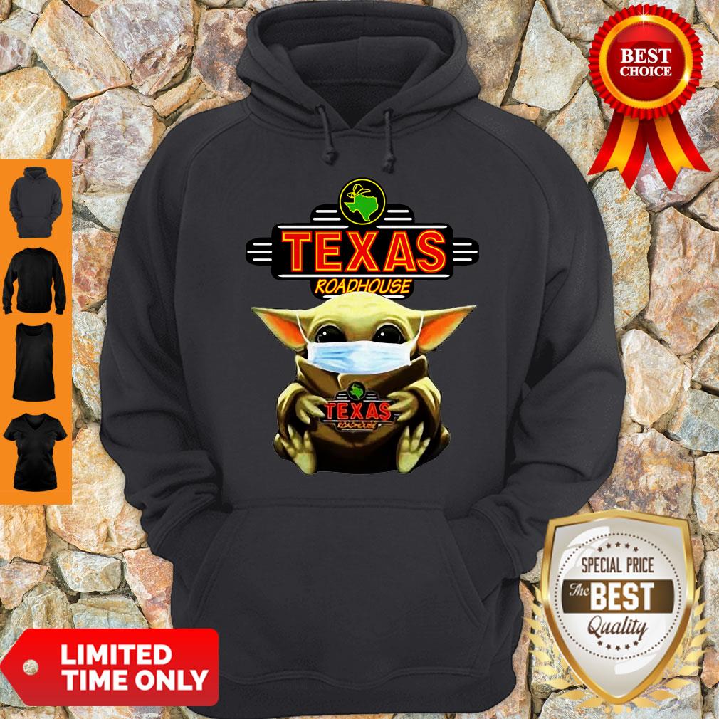 Official Baby Yoda Face Mask Hug Texas Roadhouse Shirt