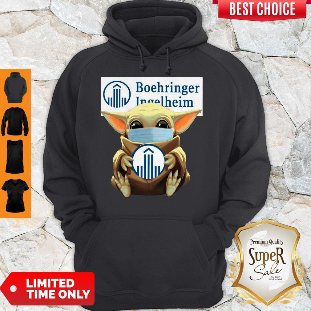 Top Baby Yoda Face Mask Hug Boehringer Ingelheim Shirt