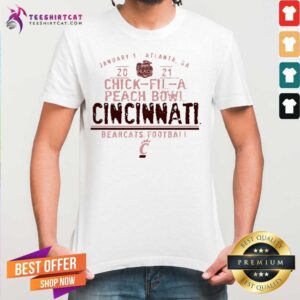 Pretty Chick Fil A Peach Bowl 2021 Cincinnati Bearcats Football Shirt