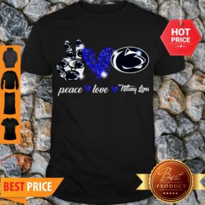 Nice Peace Love Penn State Nittany Lions Logo Shirt