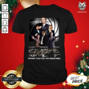 Great James Bond 007 Fans Thank You For The Memories Signature Shirt