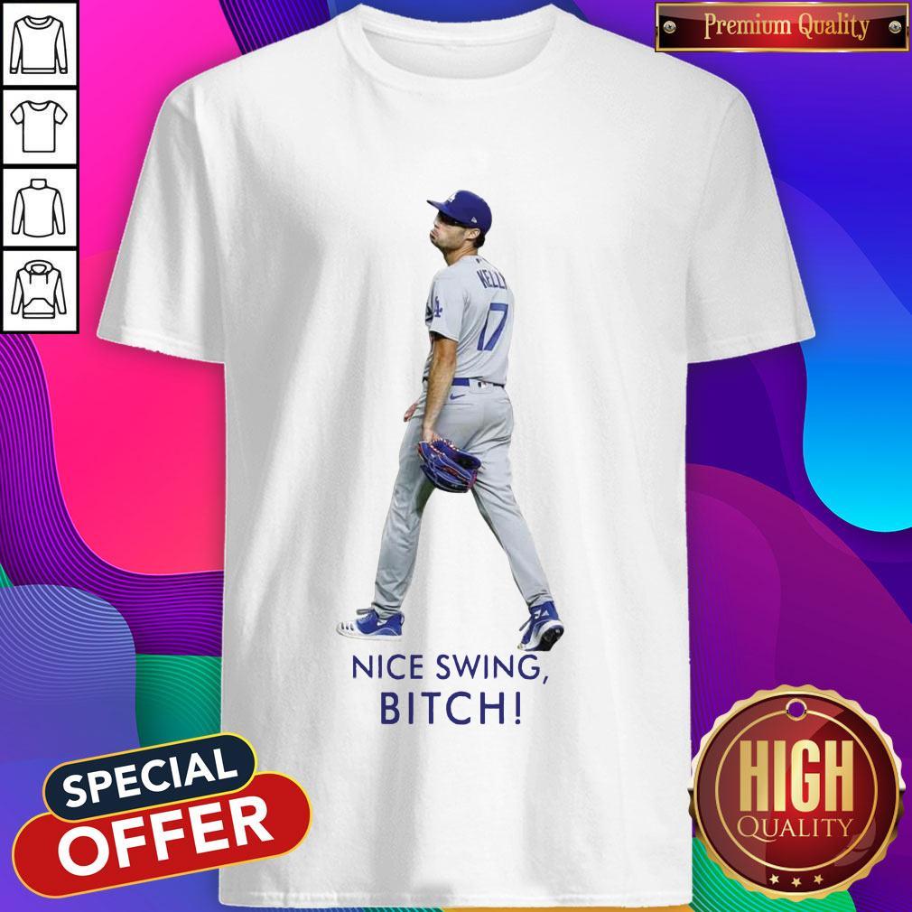 Joe Kelly Dodgers Nice Swing Baseball Raglan Shirt