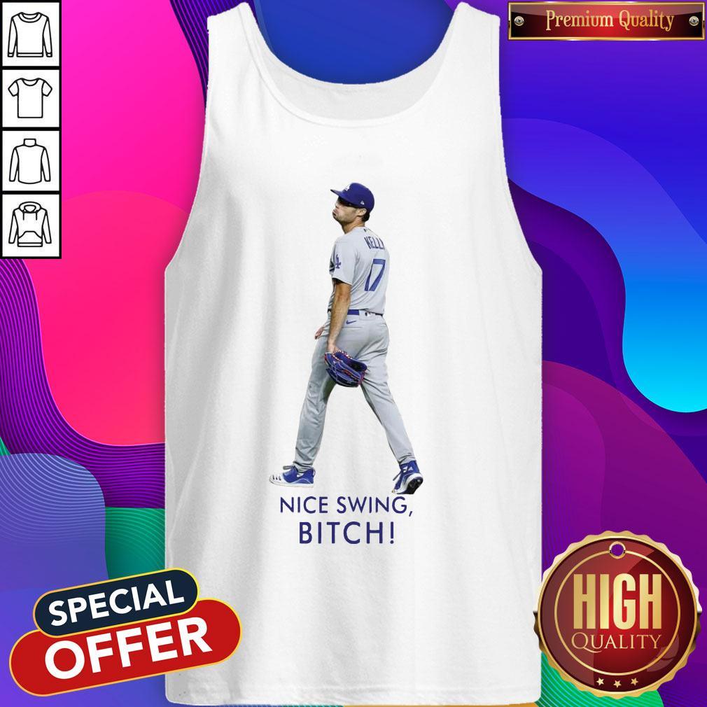 Joe Kelly Dodgers Nice Swing Baseball Raglan Shirt