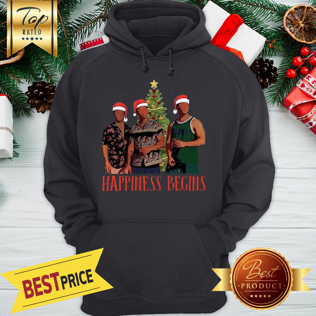 Jonas Brother Santa Happiness Begins Christmas Shirt