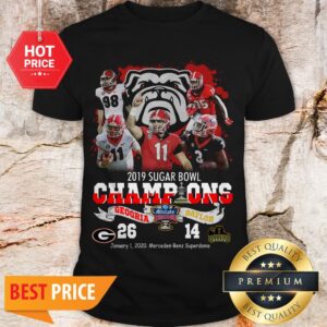 2019 Sugar Bowl Champions Georgia Bulldogs Vs Baylor Bears 26 14 Shirt