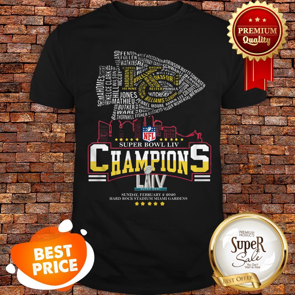 Kansas City Chiefs NFL Super Bowl LIV Champions Sunday February 2 2020 Shirt