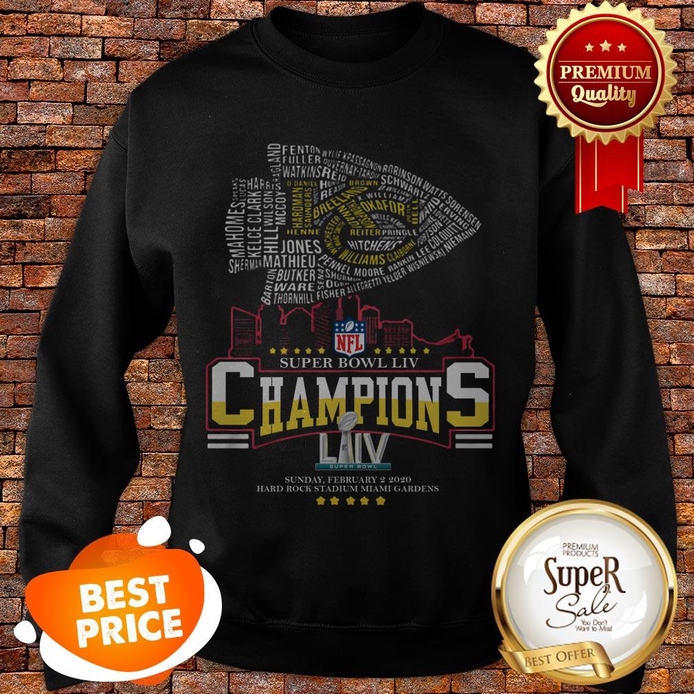 Kansas City Chiefs NFL Super Bowl LIV Champions Sunday February 2 2020 Shirt