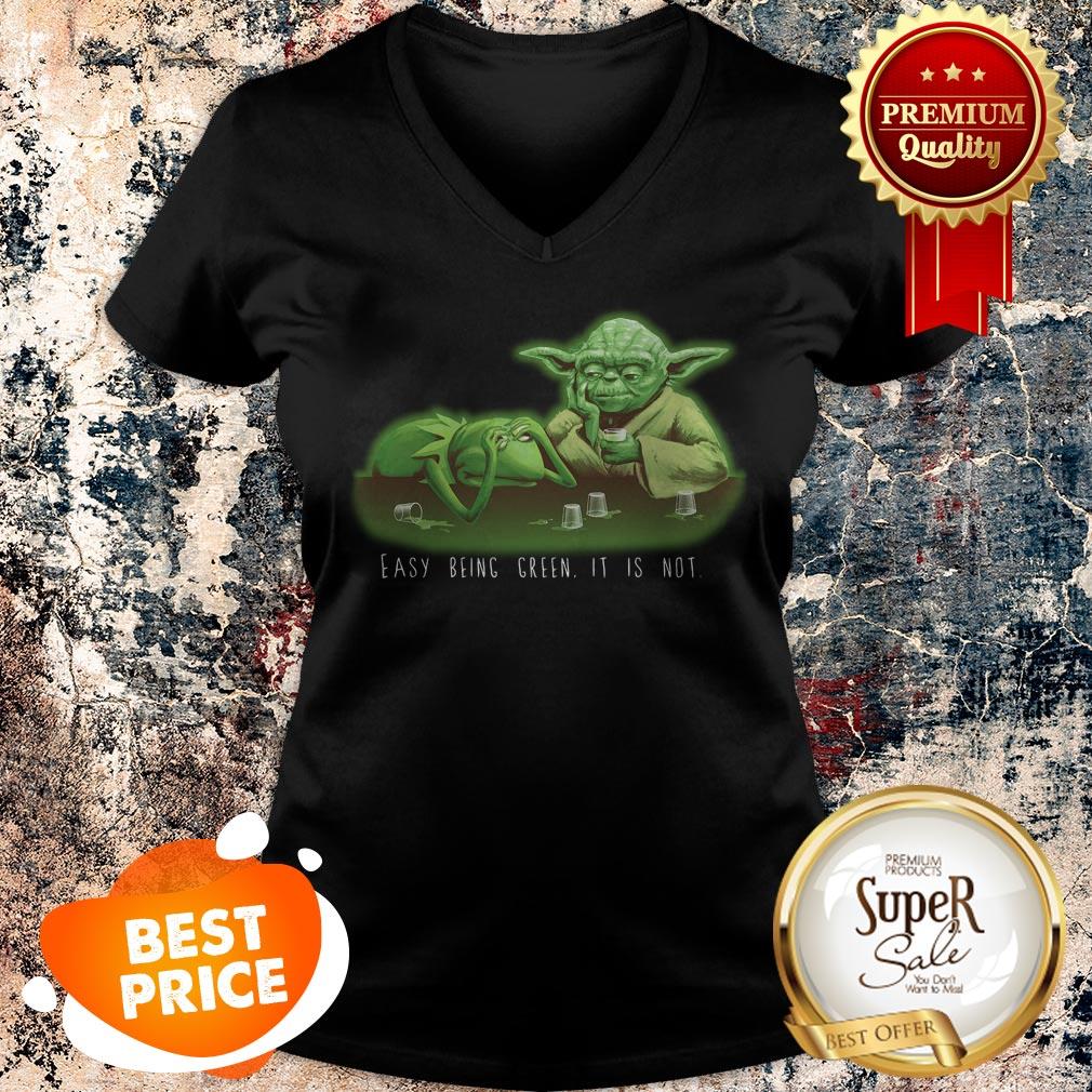 Kermit The Frog Yoda Easy Being Green It Is Not Shirt