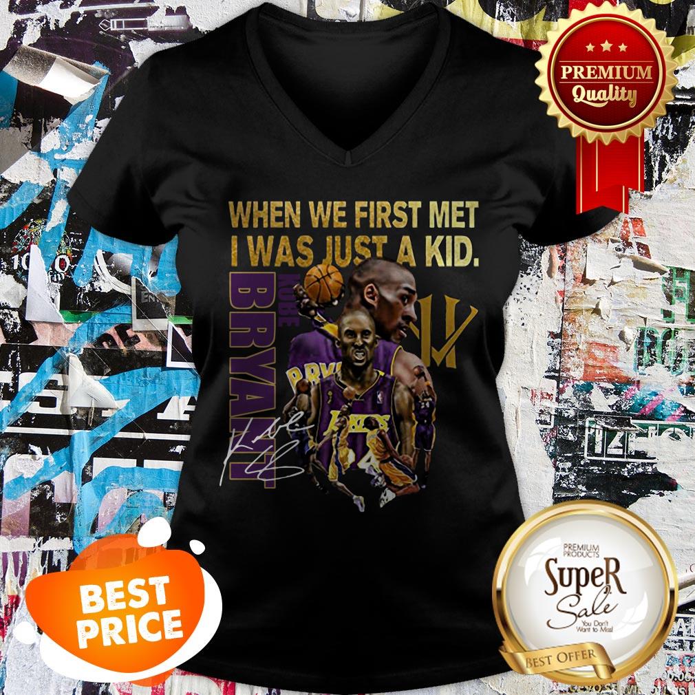 Kobe Bryant When We First Met I Was Just A Kid Signature Shirt