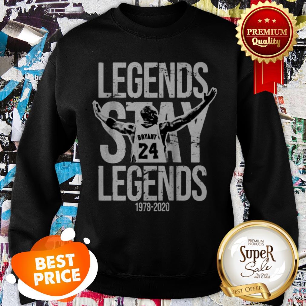 Legends Stay Legends 24 Kobe Bryant RIP 1978 2020 Shirt