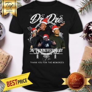 Official Santa Dr Dre 36th Anniversary 1984 2020 Signature Christmas Shirt