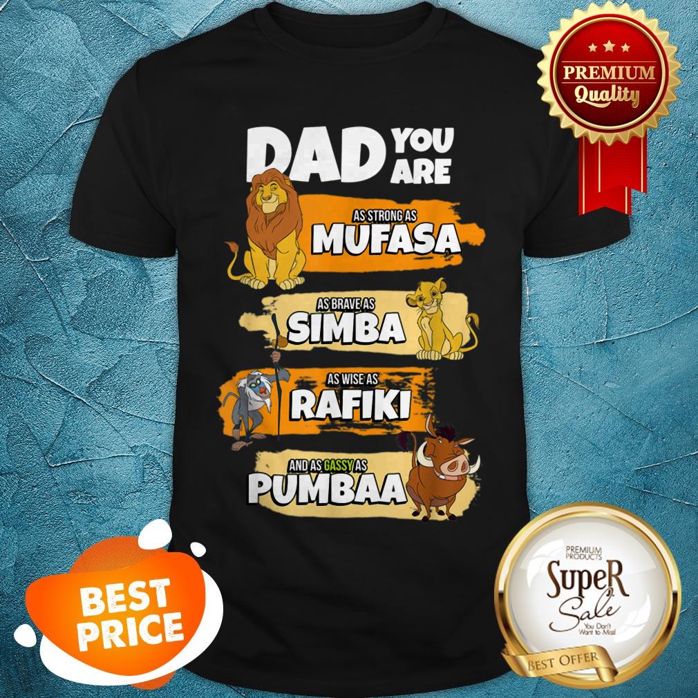 Mens Disney The Lion King Dad You Are Word Stack Funny Shirt
