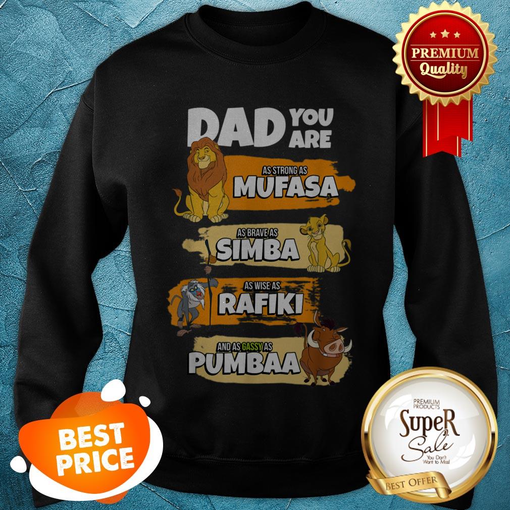 Mens Disney The Lion King Dad You Are Word Stack Funny Shirt