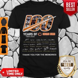 100 Years Of Chicago Bears Thank You For The Memories Signatures Shirt