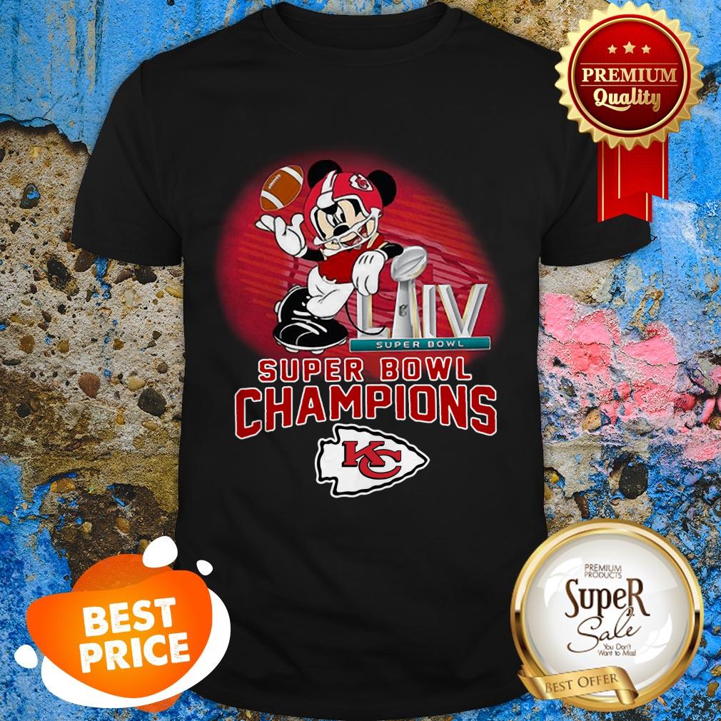 Mickey Mouse Mashup Kansas City Chiefs Super Bowl LIV Champions Shirt