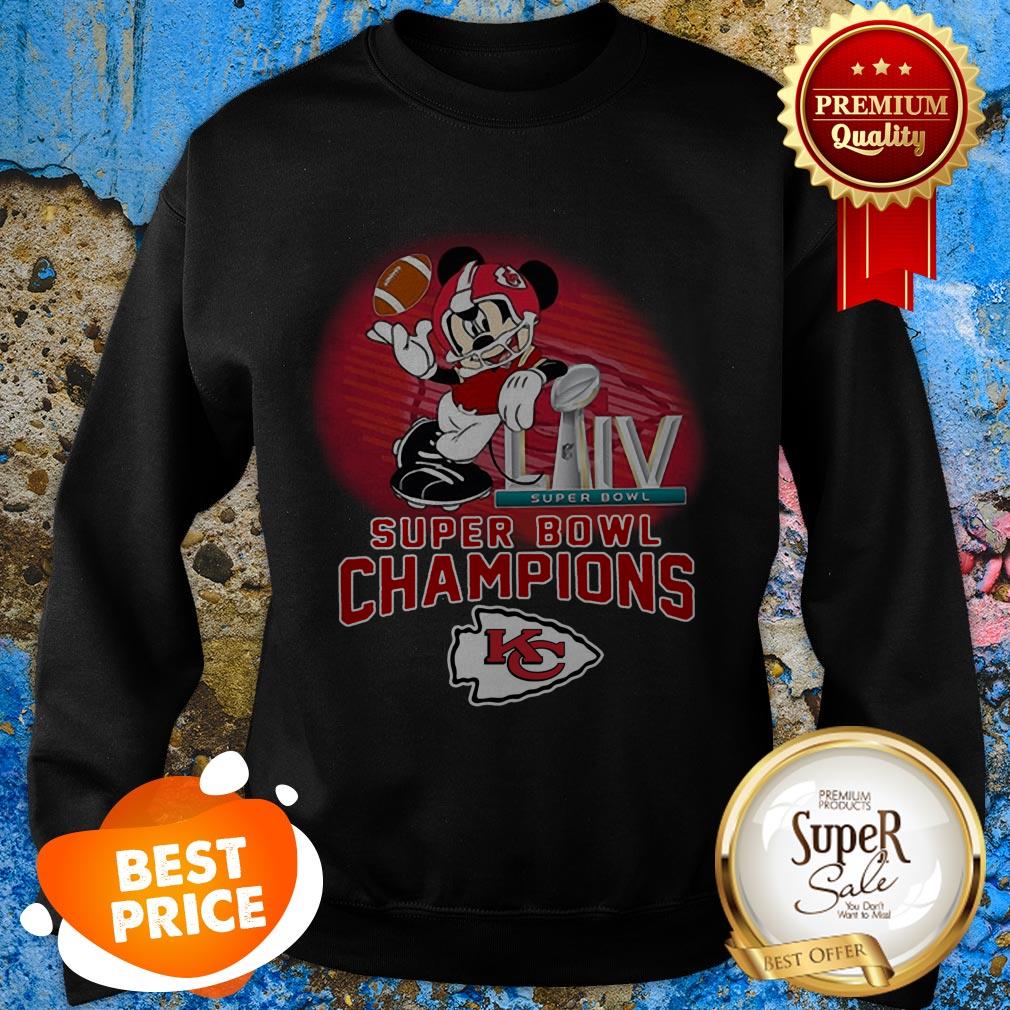 Mickey Mouse Mashup Kansas City Chiefs Super Bowl LIV Champions Shirt