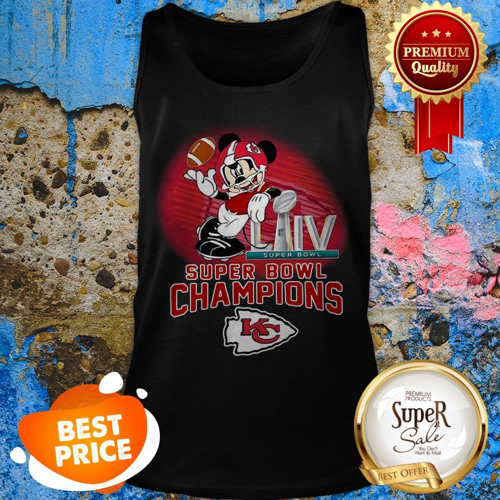 Mickey Mouse Mashup Kansas City Chiefs Super Bowl LIV Champions Shirt