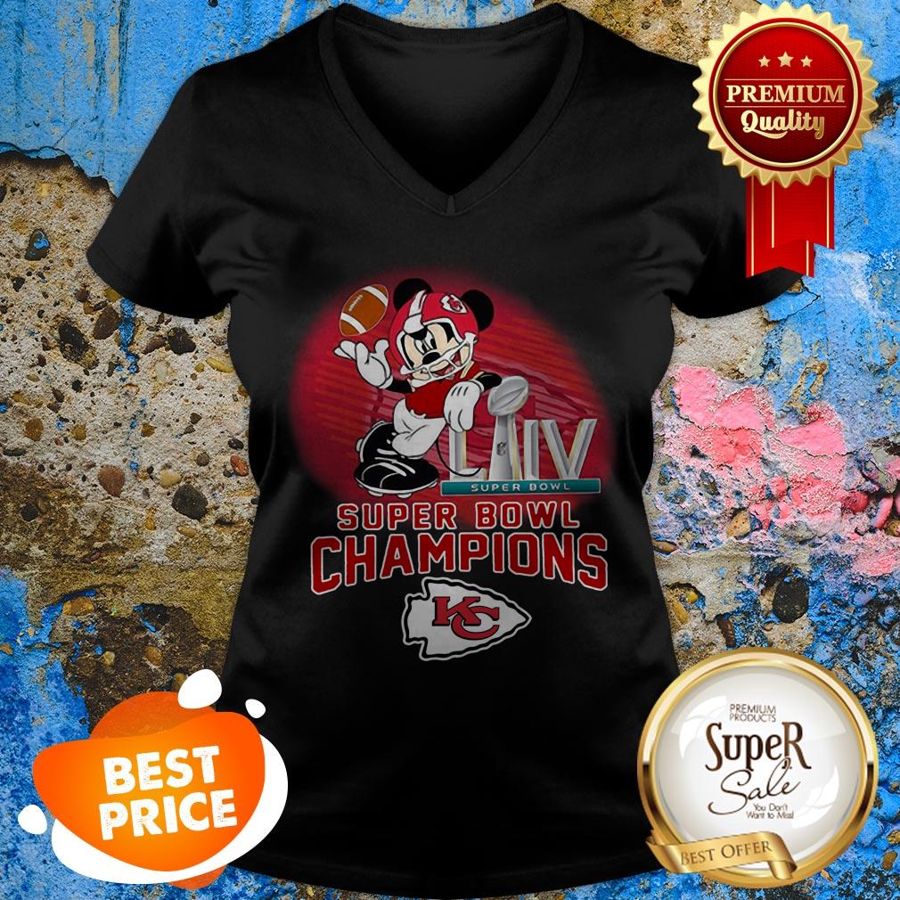 Mickey Mouse Mashup Kansas City Chiefs Super Bowl LIV Champions Shirt