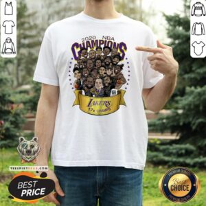 Great 2020 NBA Champions Los Angeles Lakers 17 Champs Cartoon Shirt