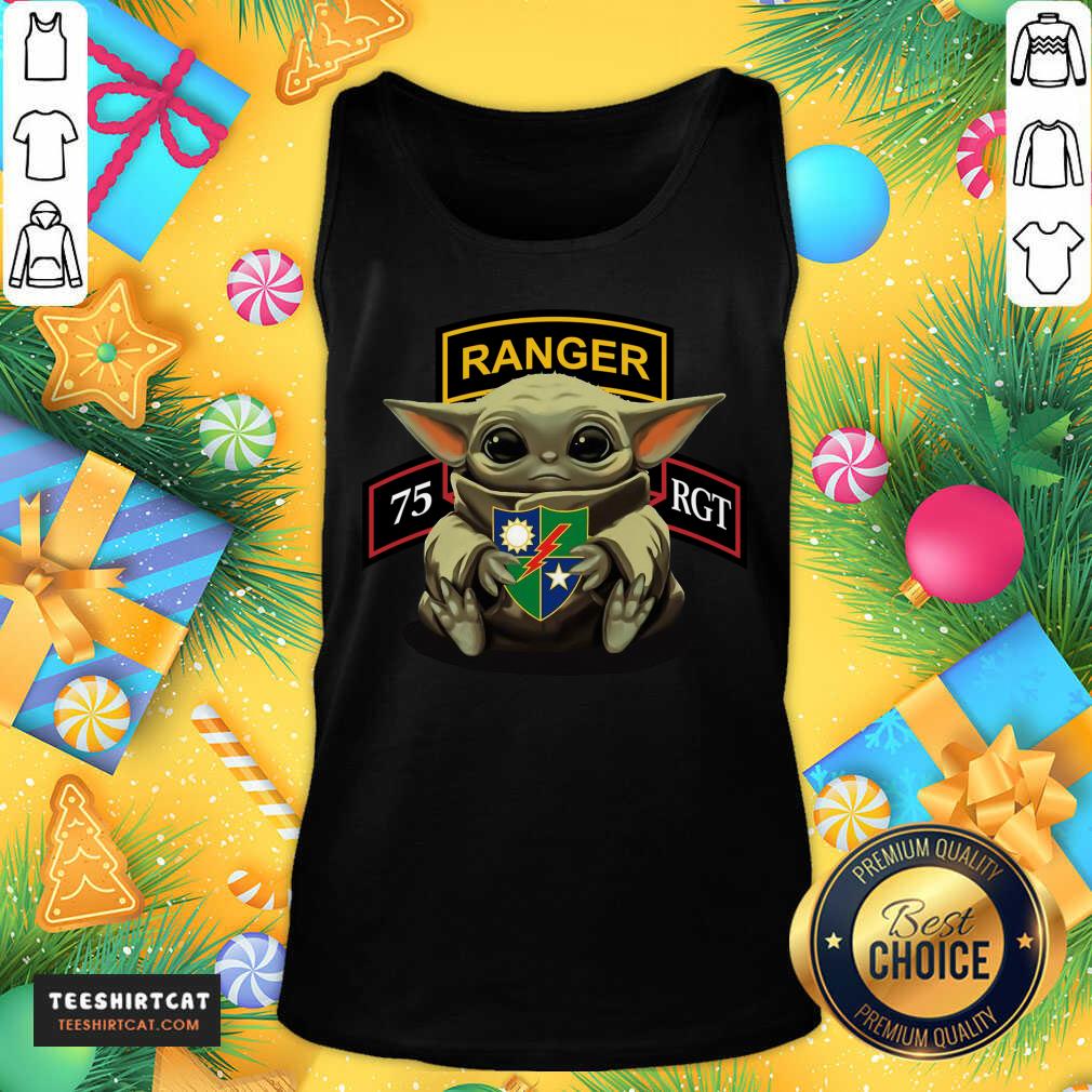 Nice Baby Yoda Hug 75th Ranger Regiment Shirt