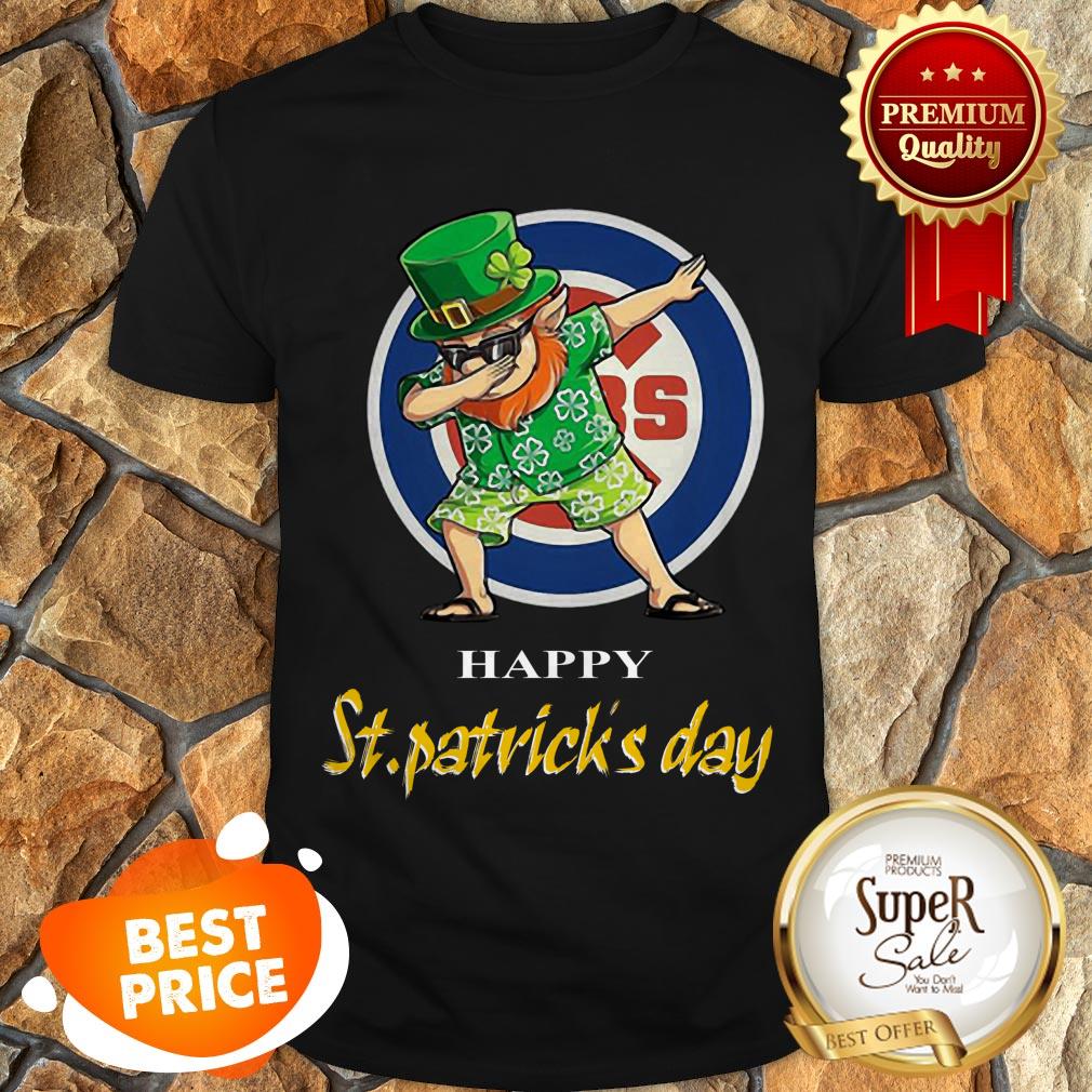 Nice Dabbing Leprechaun Chicago Cubs Happy St. Patrick’s Day Shirt
