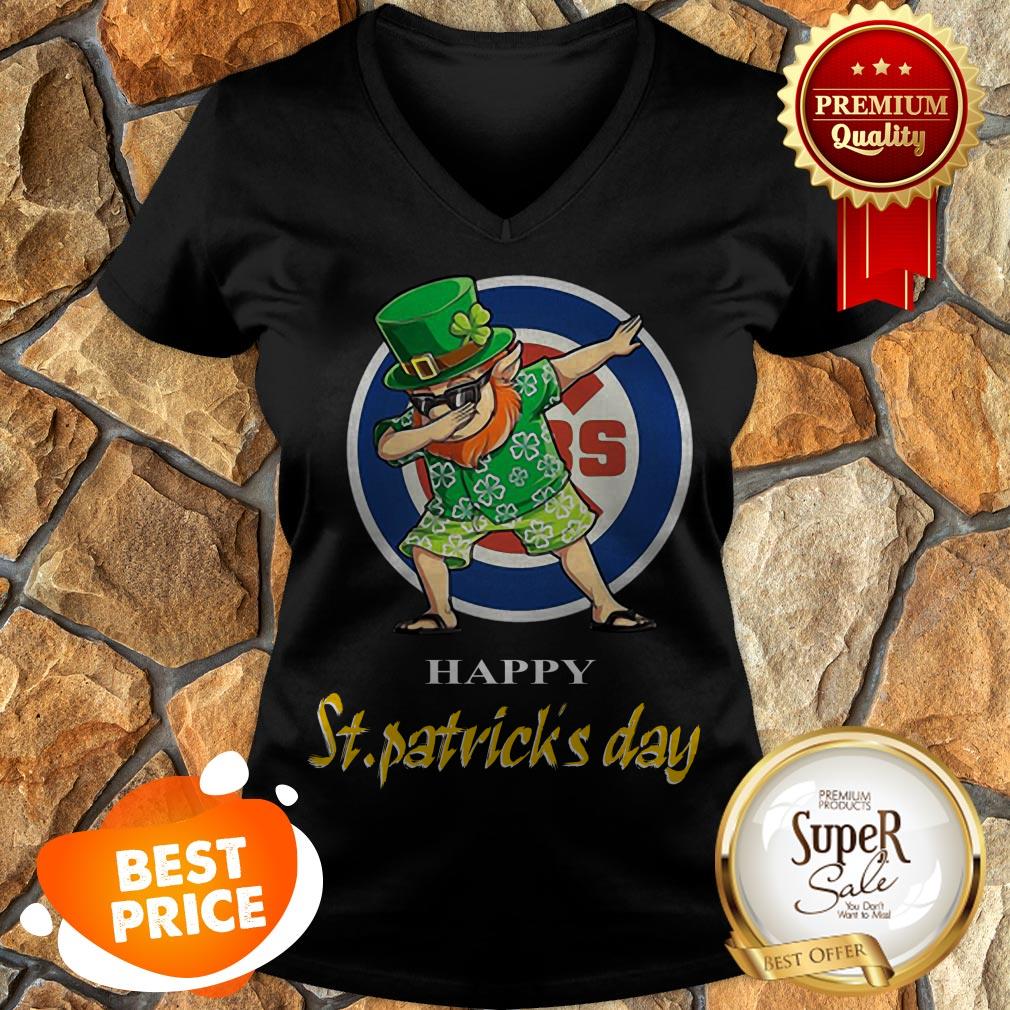 Nice Dabbing Leprechaun Chicago Cubs Happy St. Patrick’s Day Shirt