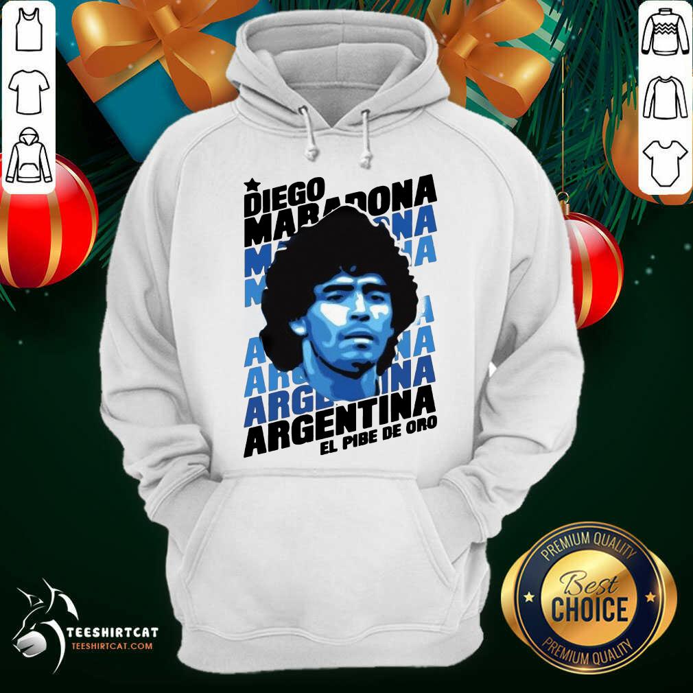 Nice Diego Maradona Argentina El Pibe De Oro Shirt