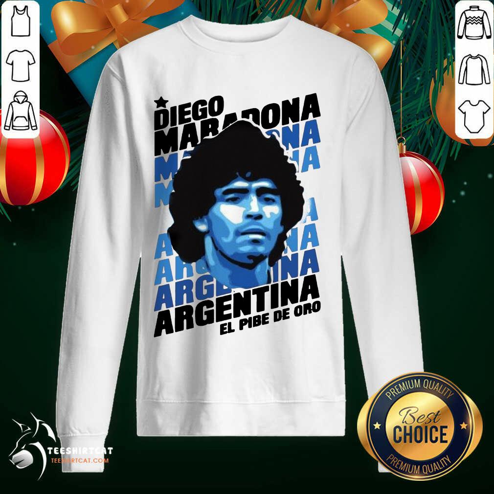 Nice Diego Maradona Argentina El Pibe De Oro Shirt
