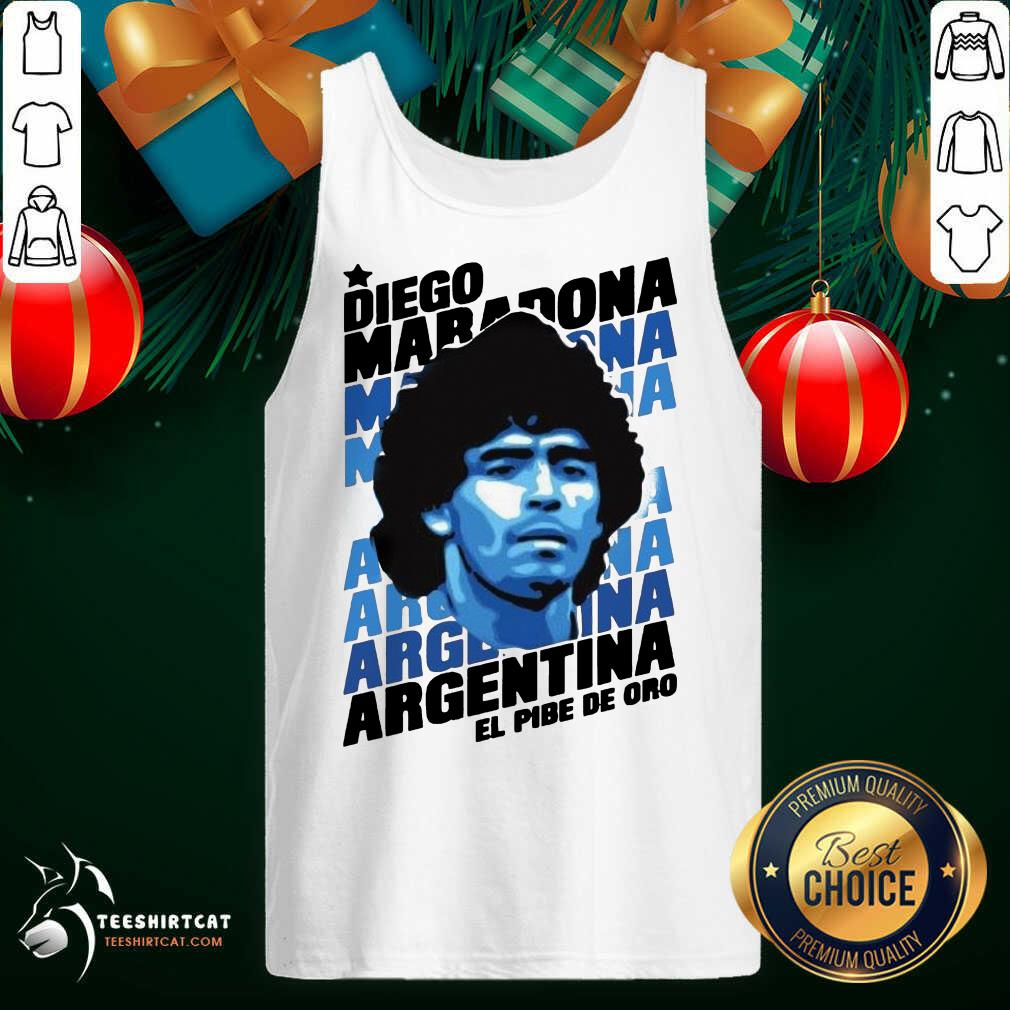 Nice Diego Maradona Argentina El Pibe De Oro Shirt