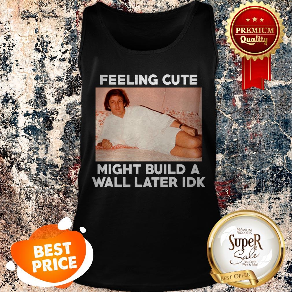 Nice Feeling Cute Might Build A Wall Later Idk Trump Shirt