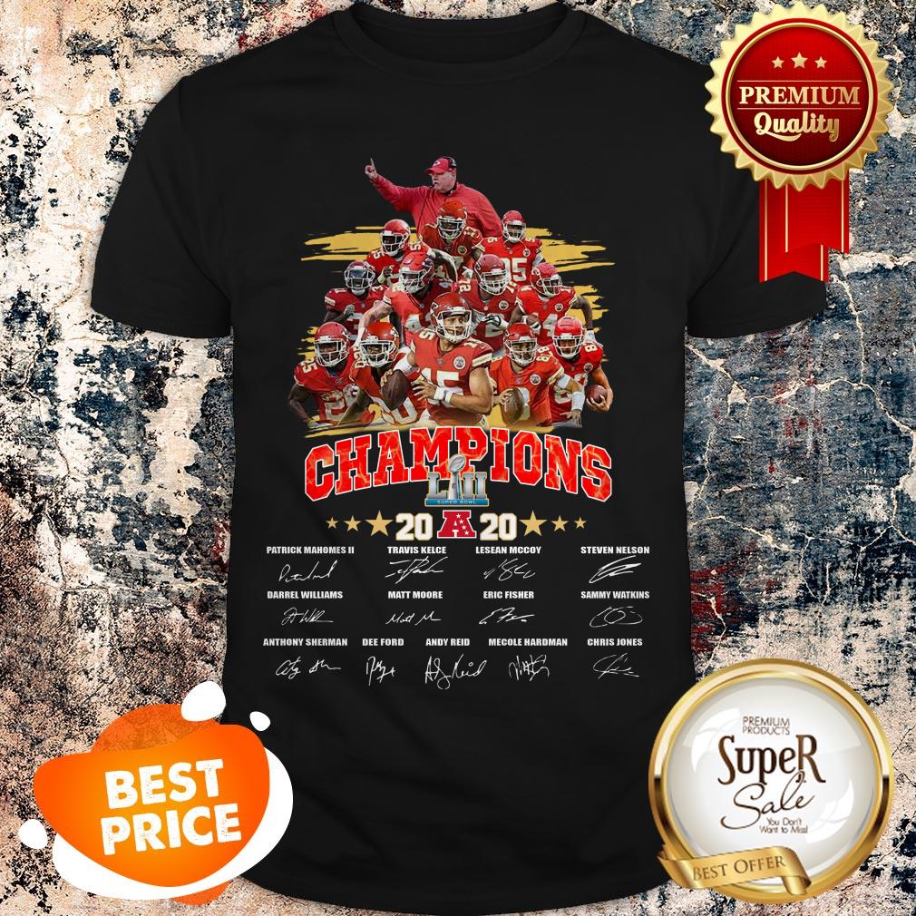 Nice Kansas City Chiefs Patrick Mahomes Travis Kelce Signatures Shirt